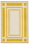 Sdtamor Yellow Square Theme Patterned Modern Woven Base Decorative Carpet Sdtamor55Yellow