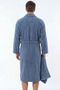 Partial Velvet 3 Piece Bathrobe Set |   Bathrobe + Head Towel + Washcloth |   Soft Textured |   High Water Absorption - 3