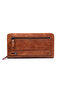 2737 Genuine Leather Wallet with Phone Compartment, Zipper, Multiple Compartments, Card Holder, Daily Use B - 5