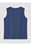 New Season Indigo Crew Neck Printed Boys' Undershirt 2-Pack - 6