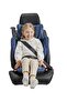 Rober i-Size Booster Seat with ISOFIX, Adjustable Height and Width, Cabin Size Portable, Intuitive Folding Mechanism, 3 Years+, 54 x 44 x 61cm - Blue - 2