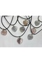 Fluorite Natural Stone Leather Cord Necklace 1 Piece