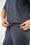 Modal Fabric Plain Bottom Top Smoked Set - 4