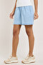 Washed Denim Shorts with Elastic Waist - 3