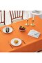 Orange Linen Tablecloth |   Liquid-Proof & Stain-Resistant |   Custom Size Production |   Oeko-Tex ®   100 - 2