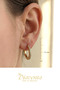 /Xuping Jewelry Zircon Stone Fine Hoop Earrings