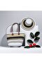 Striped Straw Tote Bag & Wide Brim Sun Hat Matching Summer Set