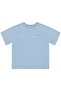 Basic Flamlı T-Shirt for 2-5 Years Old - Blue