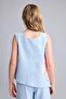 Sleeveless Floral Light Blue Blouse Girl Child H9939A826Hs - 5