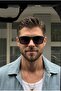 Angeles High Quality Bone Black Ultra Light Sunglasses - 2