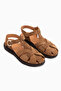 Henrika Genuine Leather Tan Suede Women's Sandals - 3