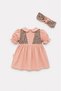 Leopard Vest Look Baby Collar Muslin Baby Dress - 2