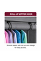 Portable Storage Wardrobe with Hanging Rod & Shelves Fabric Cloth Almirah with Steel Frame Dust & Moisture Resistant - 3