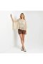 Women's Perforated Oversize Boat Neck Knitwear Blouse 8722 - 3