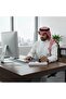 قابس بريطاني مع مخرج طاقة عالمي مزود بإضاءة LED، شريط طاقة متعدد المنافذ مع منفذ USB للشحن السريع، 10 أمبير، 2000 واط - أبيض - 6