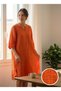 Muslin Tunic Long Dress 100% Cotton Woven Standard Size Loose Summer Beach Dress - 5