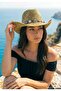 Design Striped Chocuk Tepe Women's Straw Cowboy Hat - 2