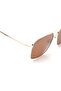 Polarized Sunglasses Gold Frame Brown Mirror Lens 58mm - M8032BR1PV - 5