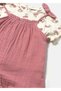 Baby Girl T-Shirt Overalls Set Dried Rose 1656 - 2