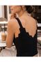 Summer Wavy Lace Look Knitwear Crop Bustier - 5