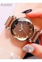 Womens Quartz Watch with Stainless Steel Mesh Strap Waterproof Casual Luminous Analog Wristwatch Fashion Dress Watch - 6