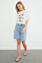 Stoned Car Printed Crew Neck Casual T-Shirt - 4