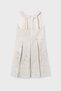 Girl's 8-18 Years Old Linen Dress with Back Detail Cream - 4