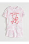 Esvab • Modern & Distinctive Zero Roba Collar Printed Girls' Shorts Pajama Set