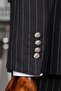 Striped Double-Breasted Suit Black - 5