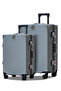 Aluminum Frame Unbreakable Luggage 2Pcs Set (20/24 Inch) Polycarbonate Hard Shell Suitcase