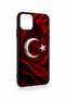 حافظة من السيليكون متوافقة مع هاتف iPhone 11 Pro Max بنمط علم كورت التركي - 3