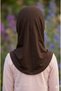 Girl's Ready-Made Hijab Scarf – Practical Snap-On Hijab |   Flexible Viscose Fabric Daily & Prayer Headscarf - 3