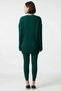 Women's Plus Size Ribbed Knitwear Set Oversize Sweater Pants Crew Neck Long Sleeve Narrow Leg Comfortable - 5