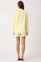 Women's Plus Size Shirt Shorts Set High Waist Elastic Crinkle Woven Long Sleeve Oversize Casual Stylish - 5