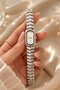 Shimal Women's Steel Watch Silver Color & White Dial Italian Band Detailed Vintage Old Money Luxury Elegant Stylish Women's Watch - 7