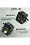 Universal Travel Adapter 65w GaN III Travel Adapter,5 in 1 European Travel Plug Adaptor 2x USB-A and 3 xUSB C Fast Wall Charger - 4