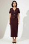 Women's Jacket Lapel Short Sleeve Button Detail Knitwear Blouse Midi Skirt Set Elegant Casual Comfortable Modern Stylish - 4