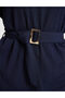 Navy Blue Comfort Fit Knitted Blouse 50319881-Vr033 - 6