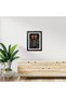 Alayra Eren Yeager Poster Attack on Titan Anime Poster Framed Painting with Black Frame (12inches - 4