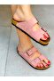 Stella Pudra Double Buckle Daily Flat Sole Women's Slippers - 3