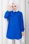 Women's Collar Detail Ruffled Yoke Shirt