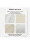 Clive End Table Marble - Natural & Black - 7