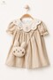 Girl's Dress - Baby Set Rabbit Embroidered Girl's Dress Cotton - Summer Baby Dress - 5