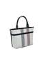White - Navy Blue Plaid Women's Handbag Sp1283 - 4