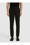 Black Slim Fit Elastic Waist Trousers 50328690-Vr046 - 2