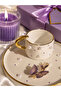 Edora Casa Single Special Design Turkish Coffee Cup with Pearl Detail and Presentation Plate – Premium Collection - 3