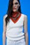 Ethnic Patterned Red Bandana - 3