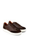 Men's Brown Genuine Leather Sneaker Shoes - 4