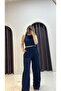 Ruffled Crop Pants Set - 2