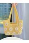 Floral Knitted Bag Large Size Handmade Summer Shoulder and Beach Bag - 2